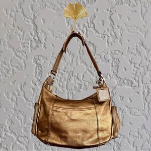 Bronze Leather Tignenello Shoulder Bag